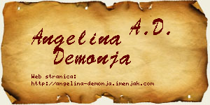 Angelina Demonja vizit kartica
